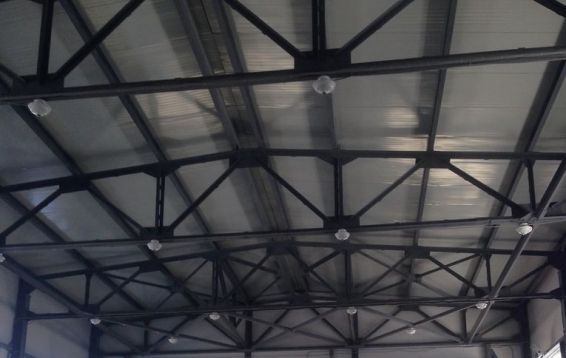 Монтаж системы порошкового пожаротушения и охранно-пожарной сигнализации в вертолётном ангаре малого аэропорта