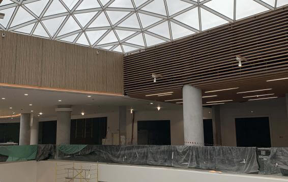 Монтаж системы водяного пожаротушения, пожарной сигнализации и оповещения в ТЦ "Броско", ресторан «Траттория»