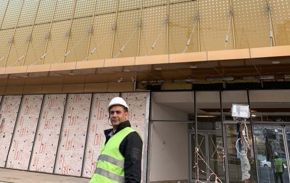 Монтаж водяного пожаротушение, пожарной сигнализации в ТЦ Броско Молл , магазин "Бубль гум"